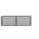 DOUBLE ALUMINIUM AIR VENTILATION GRILLE COVER 5x15cm / ALUMINIUM